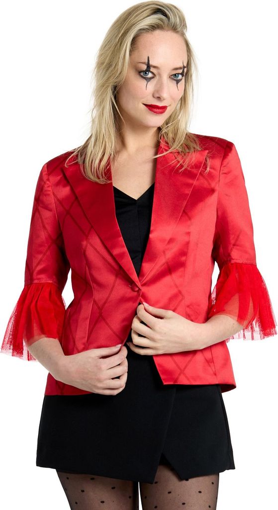 Suitmeister Harley Quinn Folie à Deux Damen Blazer Rot L