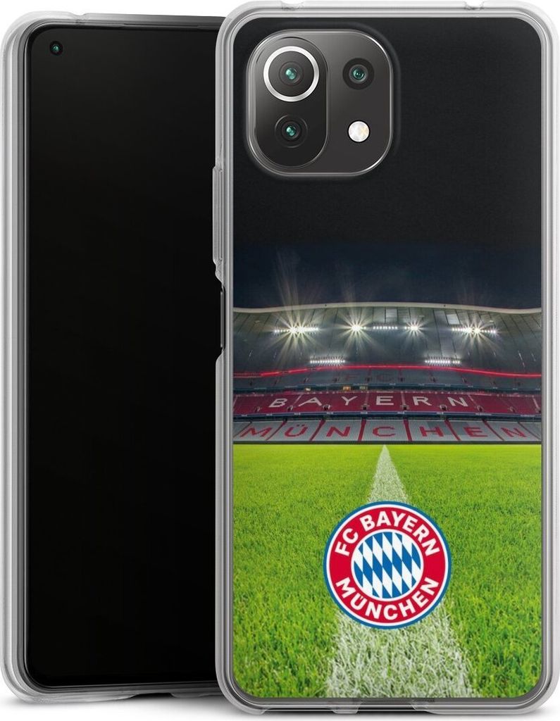 DeinDesign Handyhülle für Xiaomi Mi 11 Lite Silikon Hülle Case Smartphone Schutzhülle FC Bayern München FCB Stadion
