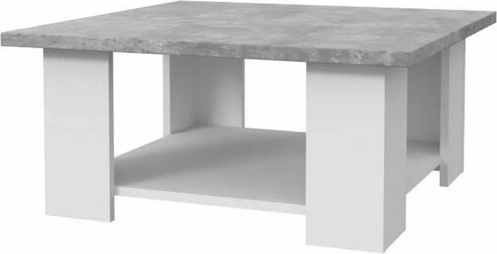 Table Basse Pilvi 67 x 67 x 31 cm au Design Scandinave Minimaliste Blanc