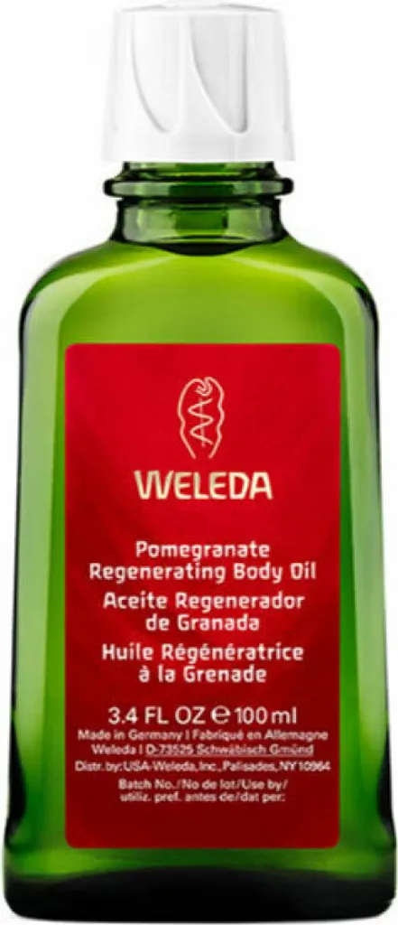 Huile de massage régénératrice Weleda grenade antioxydante et bio