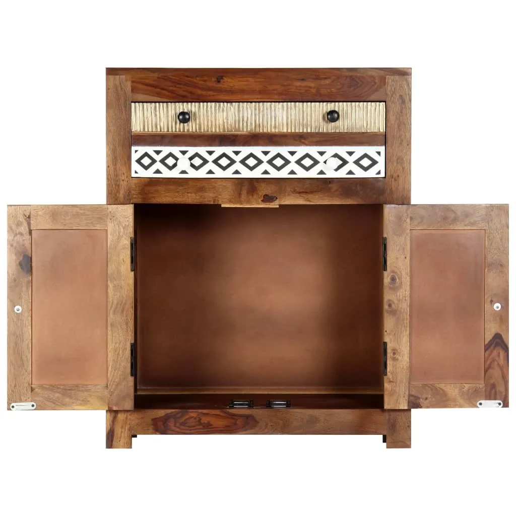 Petit meuble en acacia massif vidaXL commode durable et authentique