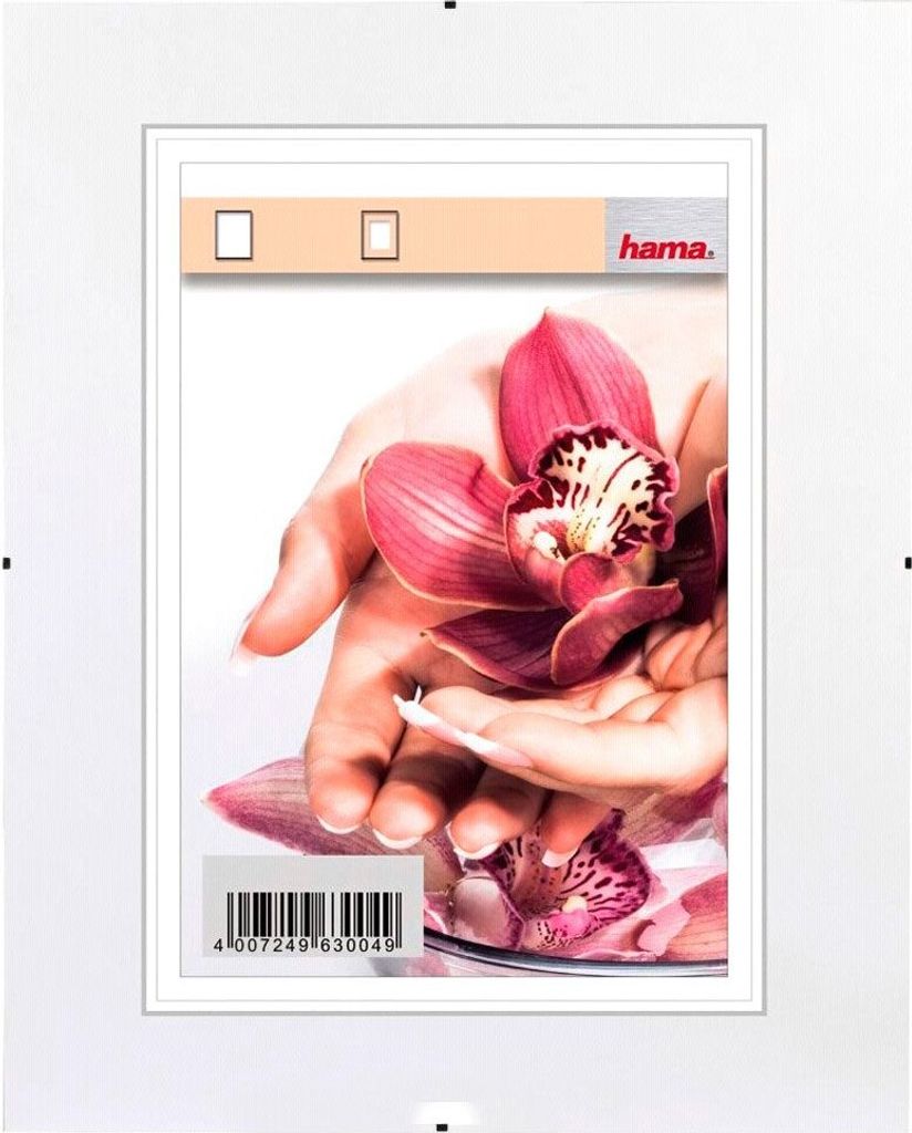 Hama Frameless Picture Holder Clip-Fix - Fotohalter - 6x8 Zoll (15x20 cm) - Glas - rechteckig