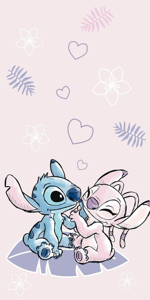 Disney Lilo a Stitch plážová osuška Uterák osuška srdcia Obrázok produktu 