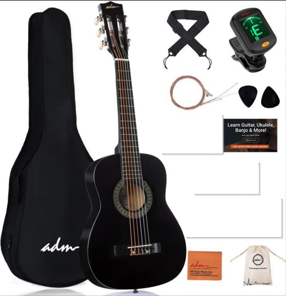 ADM Akustik-Gitarre für Anfänger (30 Zoll, Nylonseiten, Produktbild 