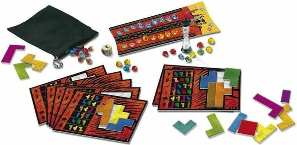 Jeu de société Ubongo Devir 128 pièces - Puzzle familial et compétitif