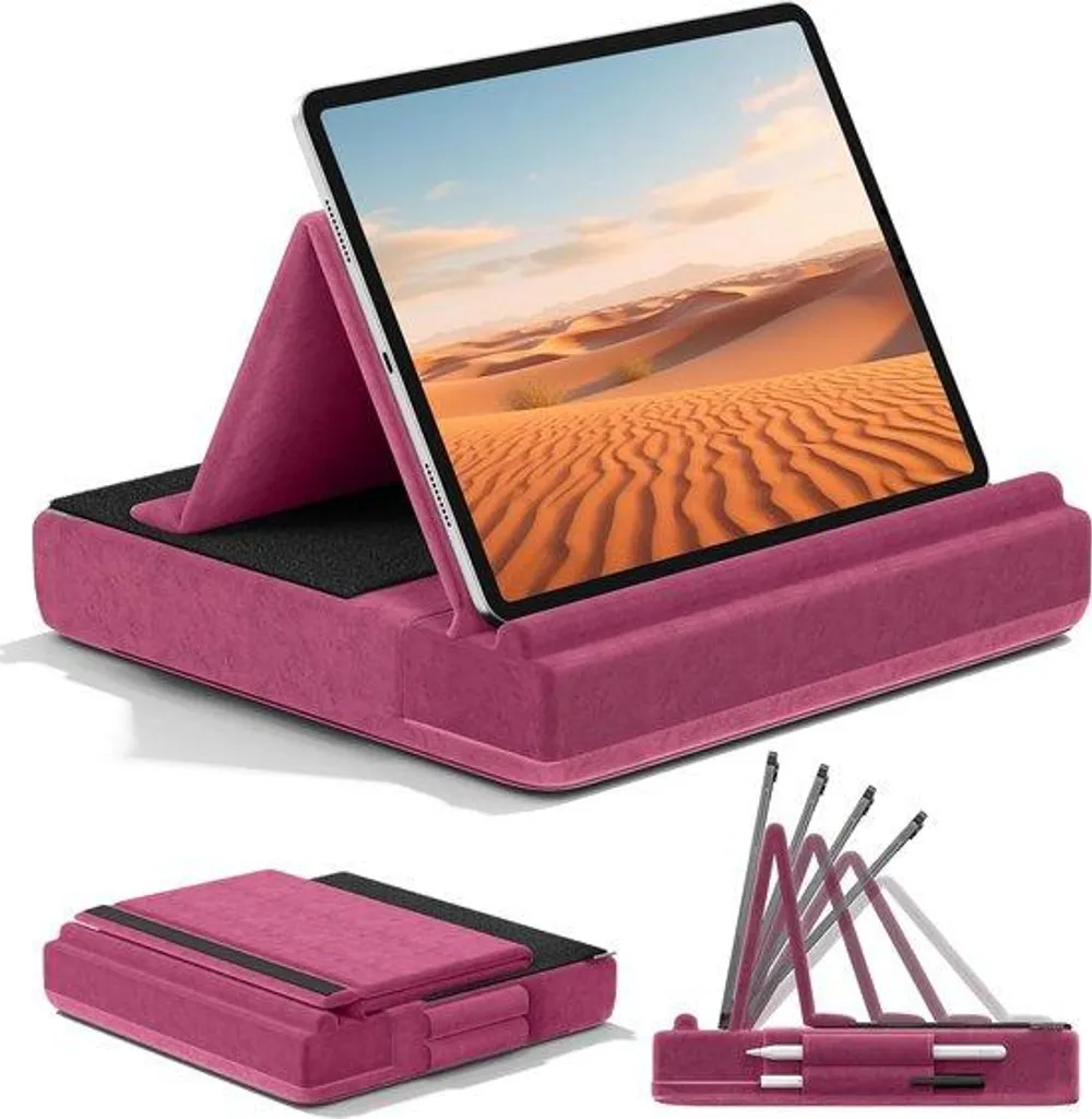 Support de Table pour iPad Pro 12,9'' Rembourré et Rabattable en Duo