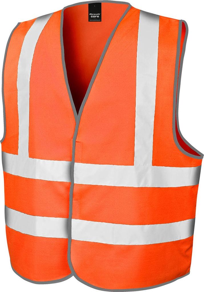 Result Core R201X | Herren Motorway Vest / nach ISOEN20471:2013 - Farbe: Fluorescent Orange - Größe: XXL/3XL