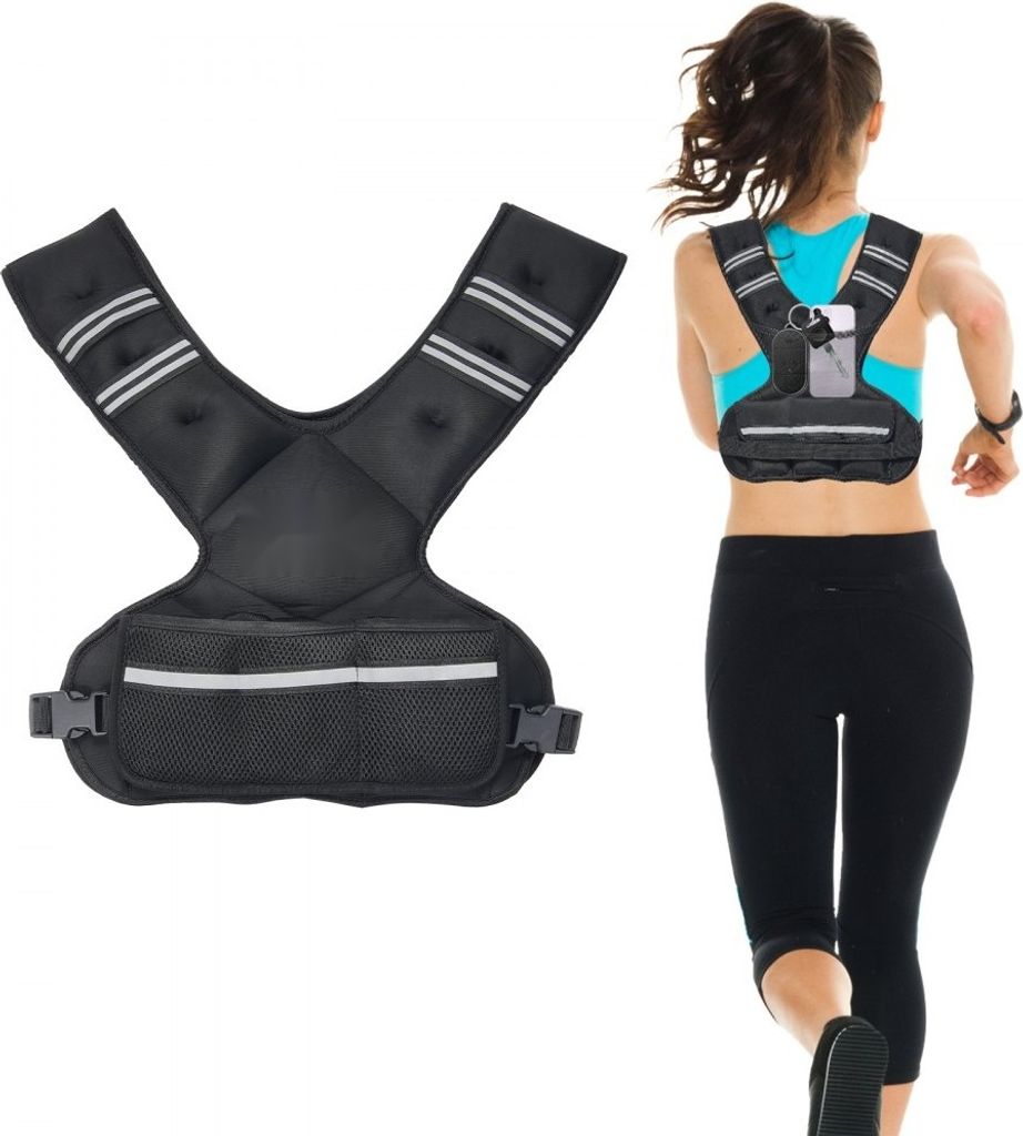 Gewichtsweste für das Lauftraining - Verstellbare Trainingsweste mit Gewichten 9–14,5 kg - Perfect für Fitness und Sport
