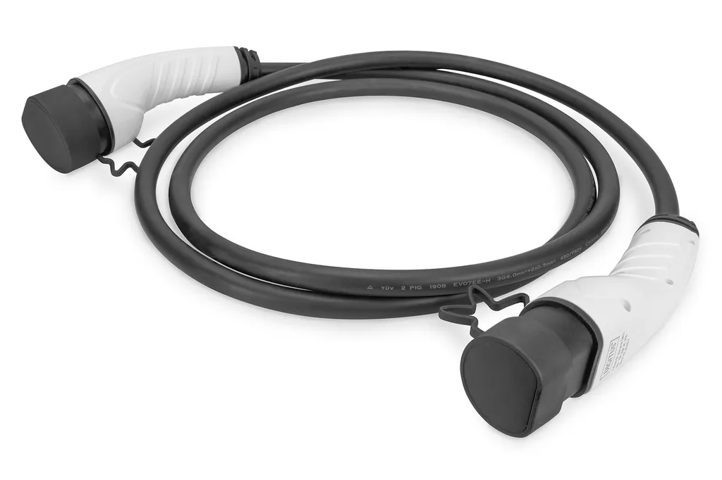 Câble de Recharge Public 5m Type 2 DIGITUS pour Station de Charge et Auto