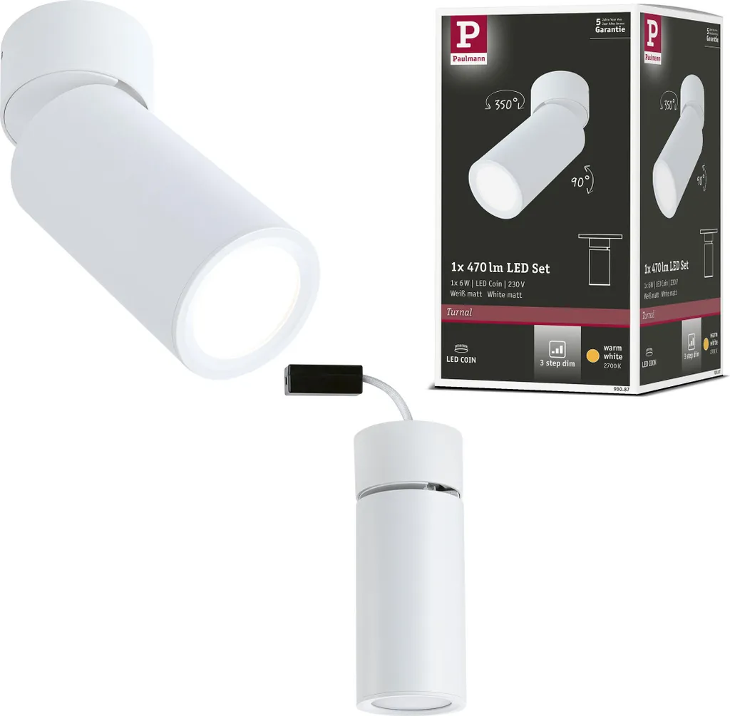 Crea Atmosfera con Paulmann Turnal LED: Plafoniera Luce Calda Dim