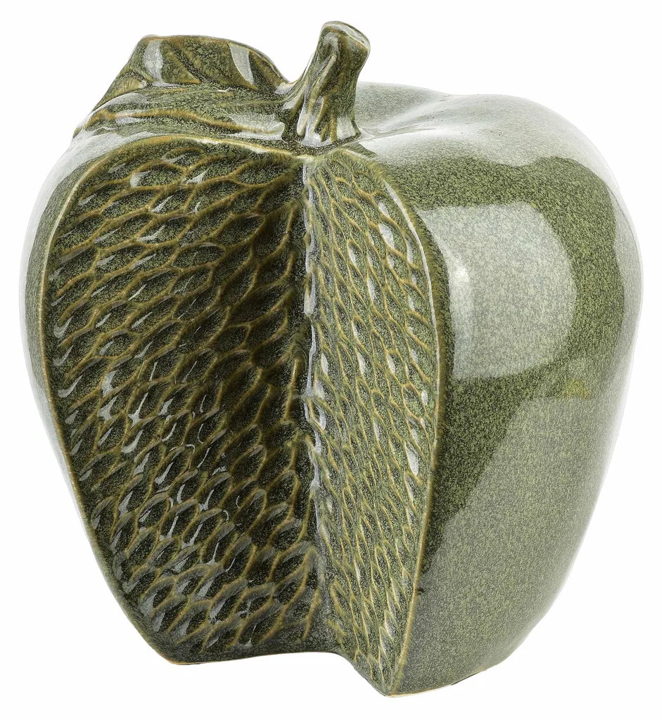 Figurine décorative en céramique Saggio Apple verte 17x9x17 cm - 1 pièce