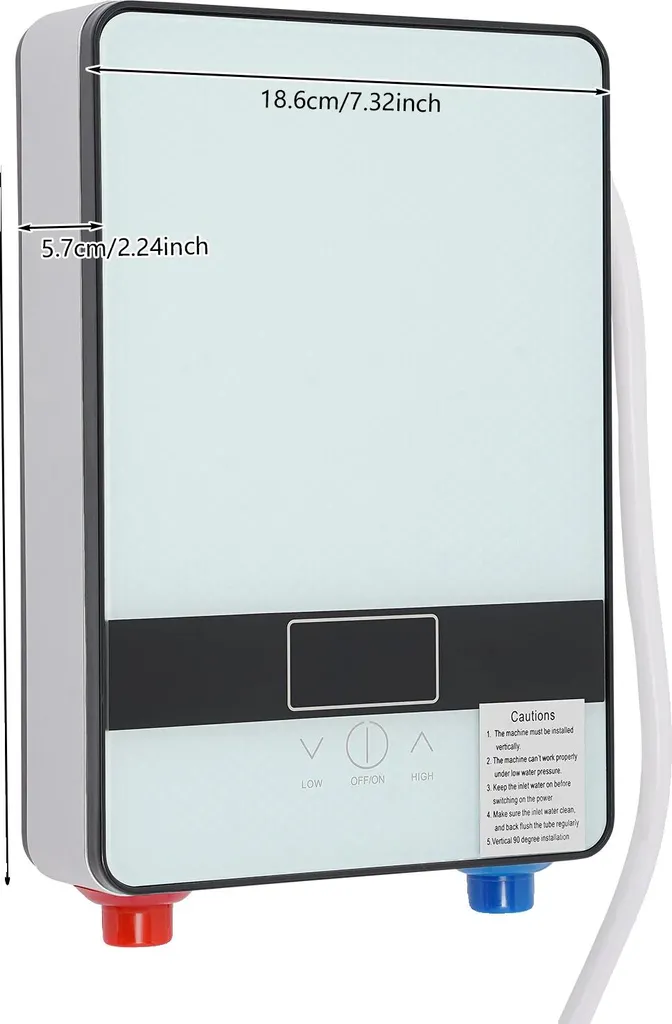 Boiler Elettrico 220V Professionale - Scaldabagno LED Tipo A Parete