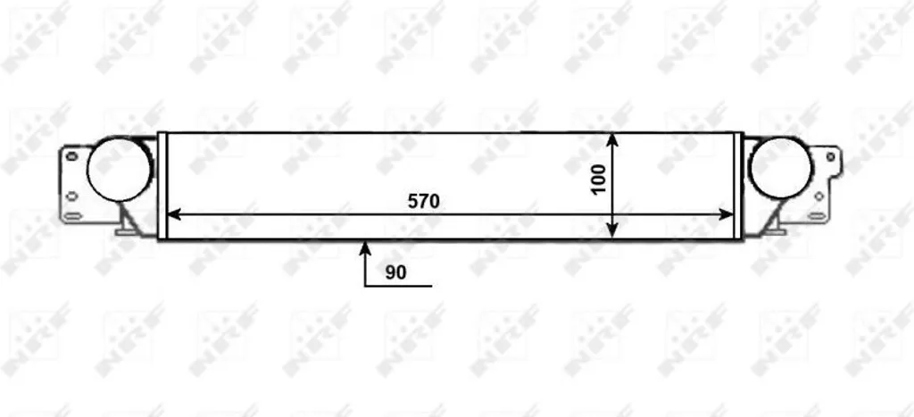 Intercooler NRF 309087 OE 96629070 pour Chevrolet Captiva et Antara