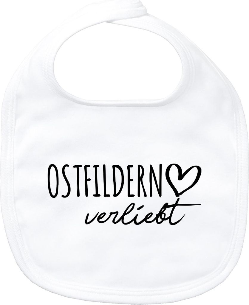 Huuraa Baby Lätzchen Ostfildern verliebt White Klettverschluss Baumwolle Latz Geschenkidee