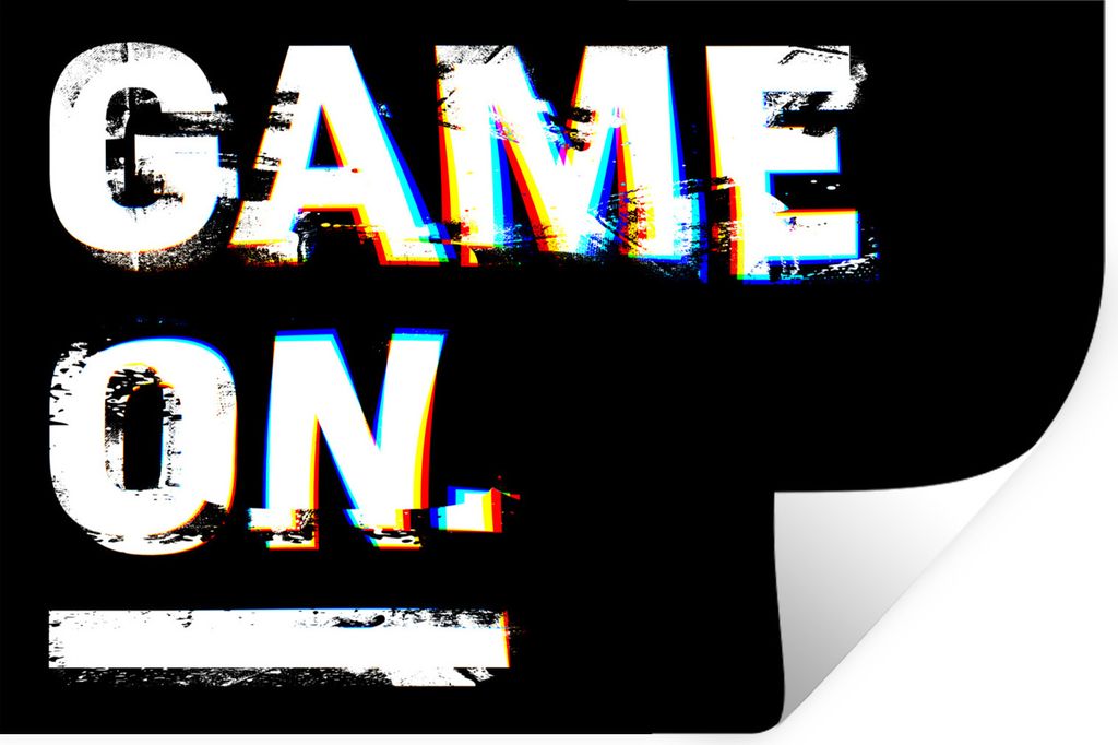 MuchoWow Wandtattoo Wandsticker Wandaufkleber Spiel - Zitate - Gamer 90x60 cm Selbstklebend und Repositionierbar - Aufkleber