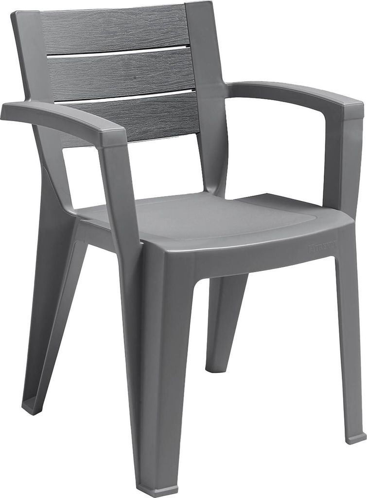 Gartenstuhl Camogli, Gartensitz, Outdoor-Stuhl, Outdoor-Sessel, Italy, 60x58 h79 cm, Grau