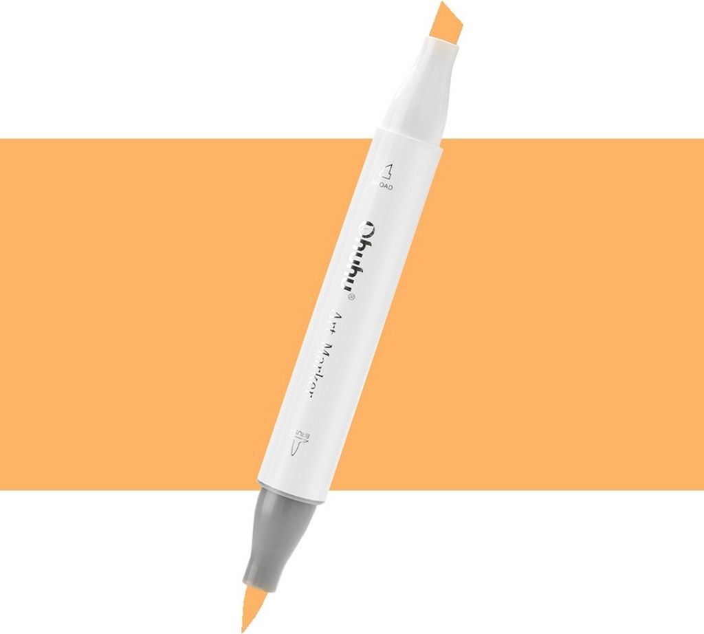 Lihová fixa OHUHU oboustranná Brush & Chisel, Y140 Nugget Obrázek produktu 