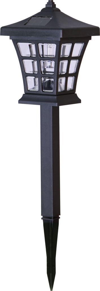 Star Trading 479-22 LED-Solar-Pathlights "Nippon", 2er Setschwarz, je ca. 33x11 cm,je 1 warmwhite LED, mit Solarpanel,incl. Akku, outdoor, Kunststo...