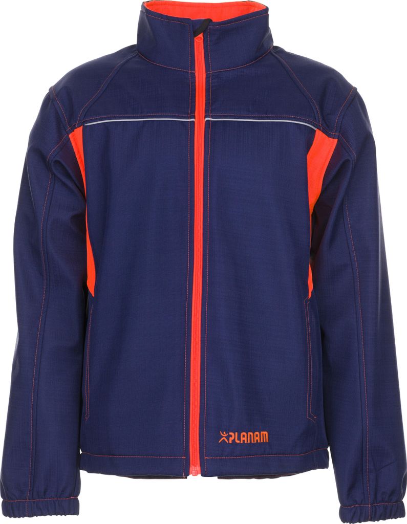 Größe L Unisex Planam Basalt Neon Softshelljacke marine orange Modell 6291