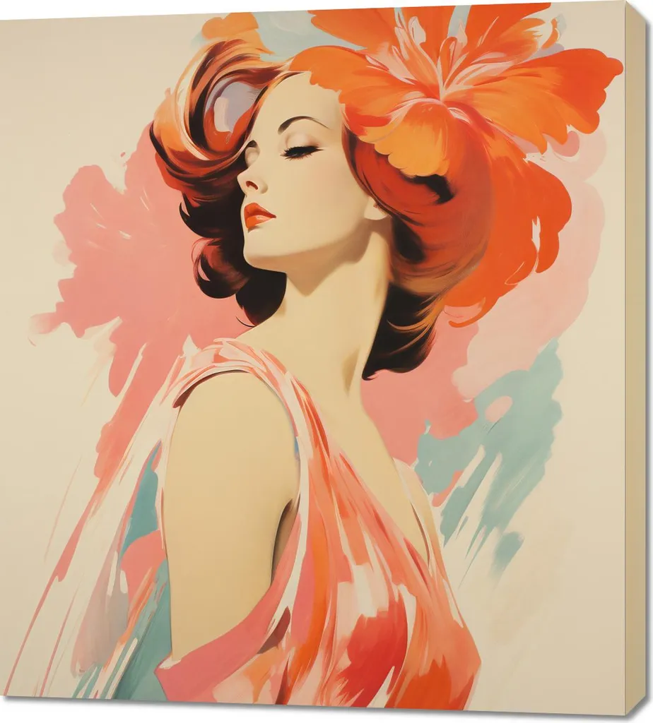 Quadro 90x100 cm Melodia floreale