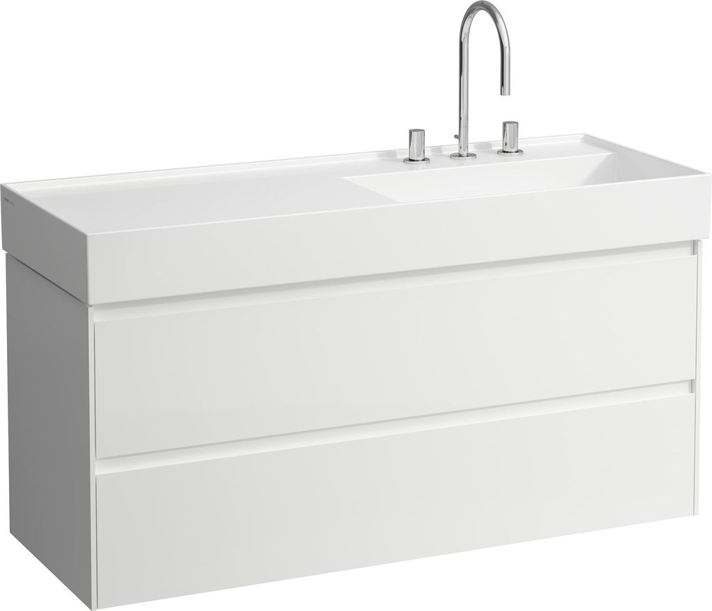 LAUFEN LANI für Kartell Waschtischunterbau, 2 Schubladen, 1180x450x515mm, zu H813333, H4039821122601