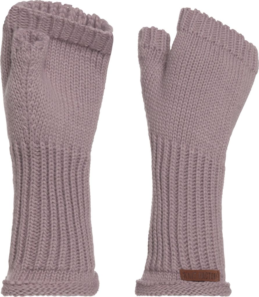 Knit Factory Cleo Handstulpen - Mauve - One Size Produktbild 