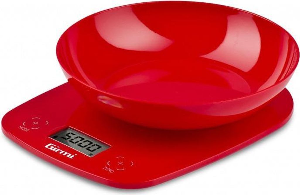 Girmi PS01 Elektronische Küchenwaage Rot 5 kg Genauigkeit 1 g LCD Display