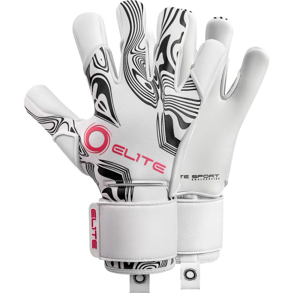 Elite Sport Nobre Art S (Limited Edition) Torwarthandschuhe - Weiß / Schwarz / Rosa | Größe: 8