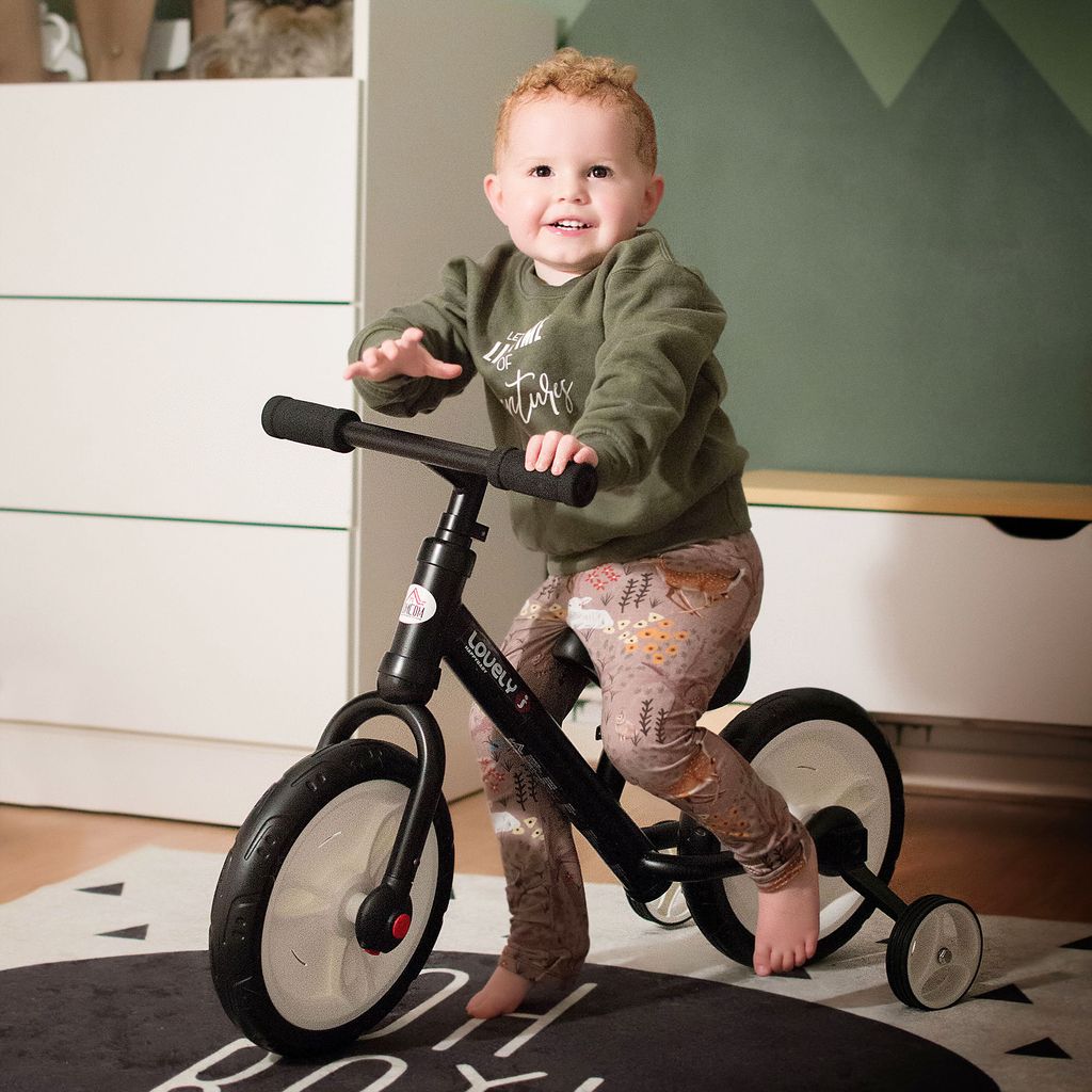 3in1 Kinder Dreirad Kinderlaufrad Lernlaufrad Fahrrad Balance Rad 30kg 1-6 Jahr 