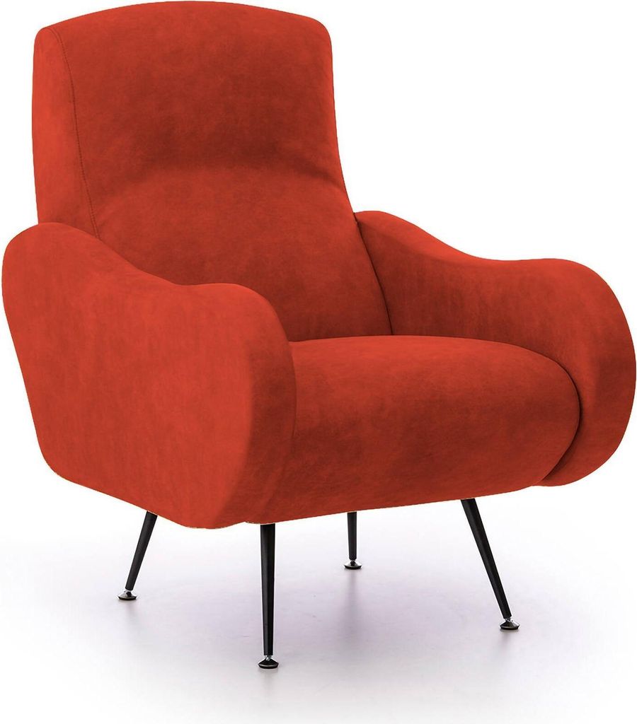 Lasnigo - Sessel, 70x100x98h cm Orange, Armlehnen Italy