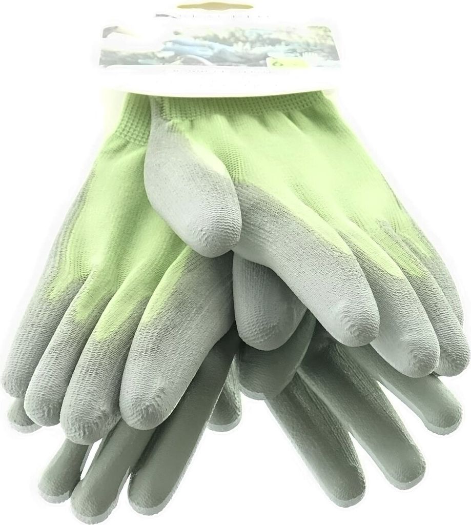 BLACKFOX Garten - Handschuhe Sensitive Hellgrün gute Fingerfertigkeit Größe 6/XS