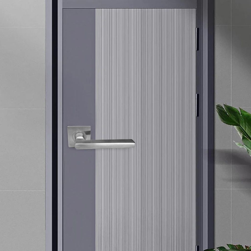 Trgriff quadratische Eingangsschloss Edelstahl 3 Hebel Keine wichtige Kee-Resistent fr Flurschresset und W?schetren Innenpassage Einfache Installation