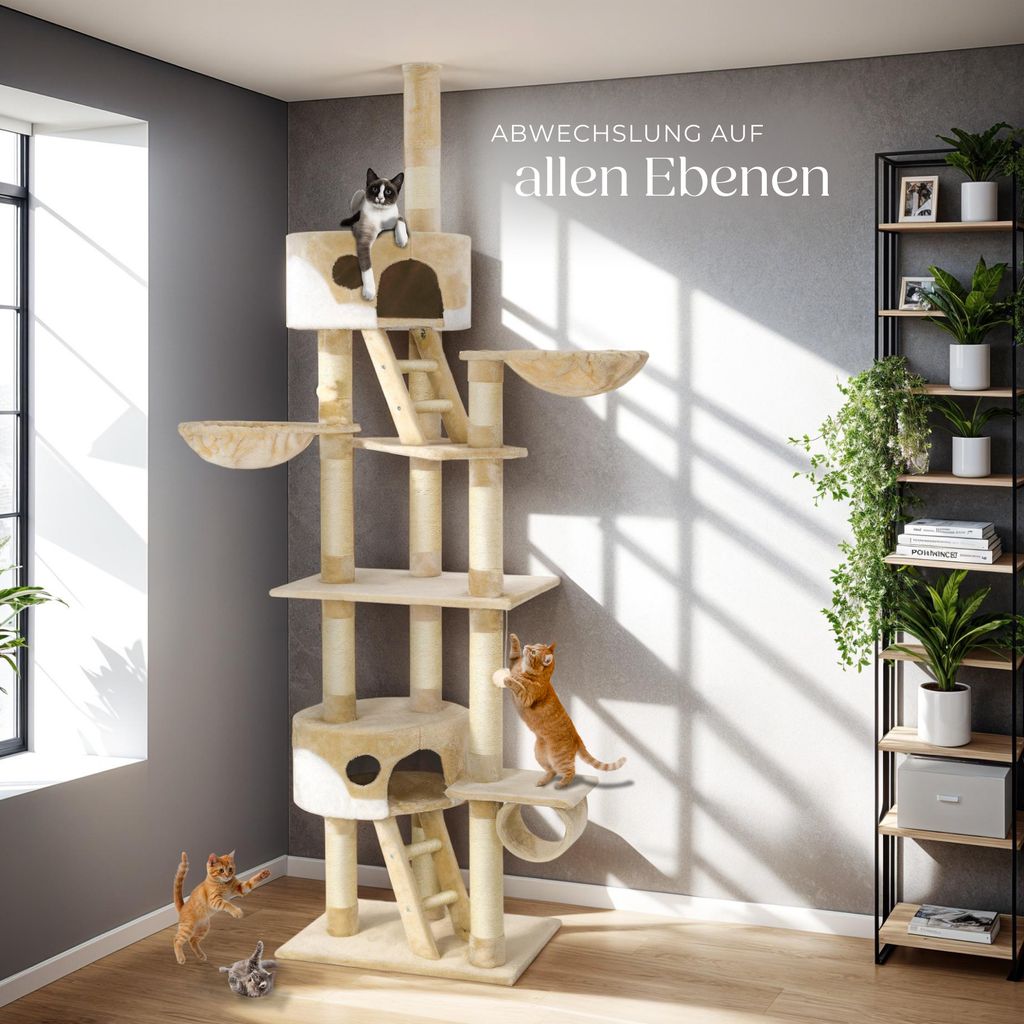 Kratzbaum Hansi 243 bis 260 cm inklusive 2 Treppen, 2 Produktbild 7