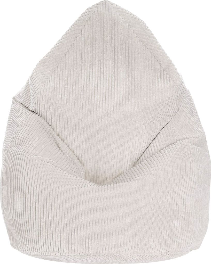 Dreamroots Bean Bag 80x80x120cm Sitzsack mit Lehne und Bezug Sitzkissen Boden Chill Sack Bubibag Sitzsack Sitzsack mit Füllung Sitzsack White Dove