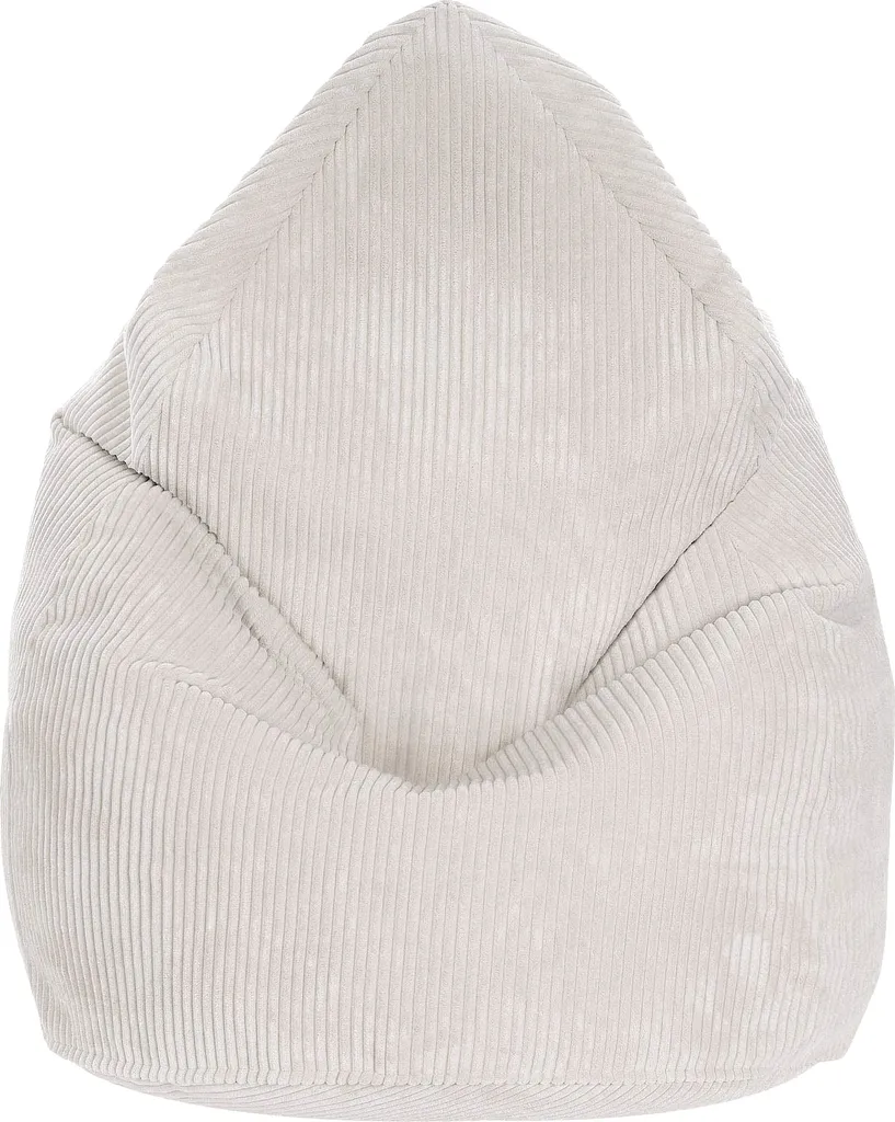 Dreamroots Bean Bag 80x80x120cm Beanbag con schienale e copertura Cuscino per sedersi Borsa termica da pavimento Bubibag Beanbag Beanbag con imbottitura Beanbag White Dove