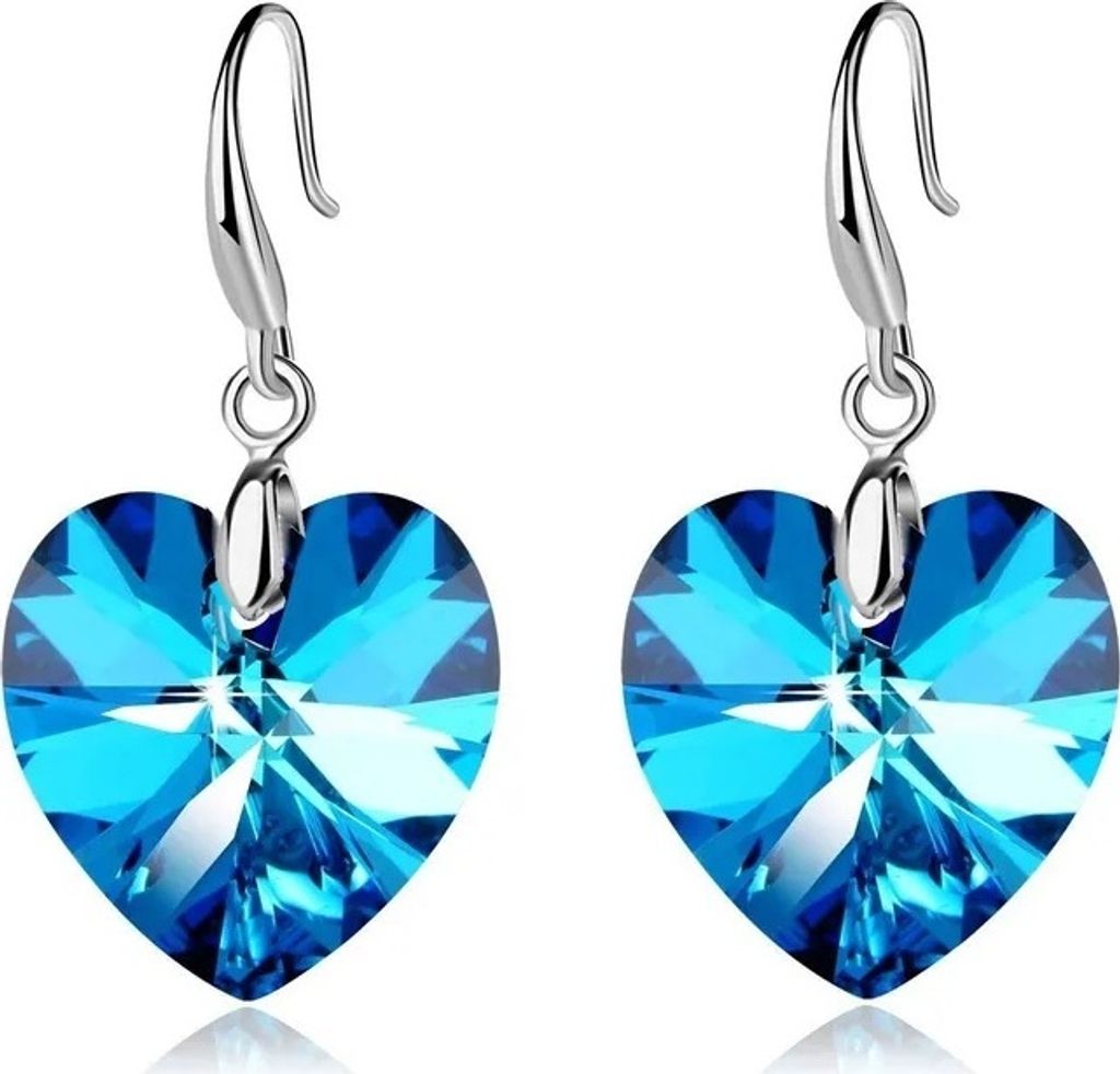 Elegante Beautiful Heart Ohringe in Blau – Stilvoller Schmuck für jeden Anlass KP29810