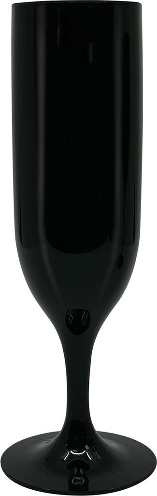 Mehrweg Champagnerglas | 2 Stück Schwarz