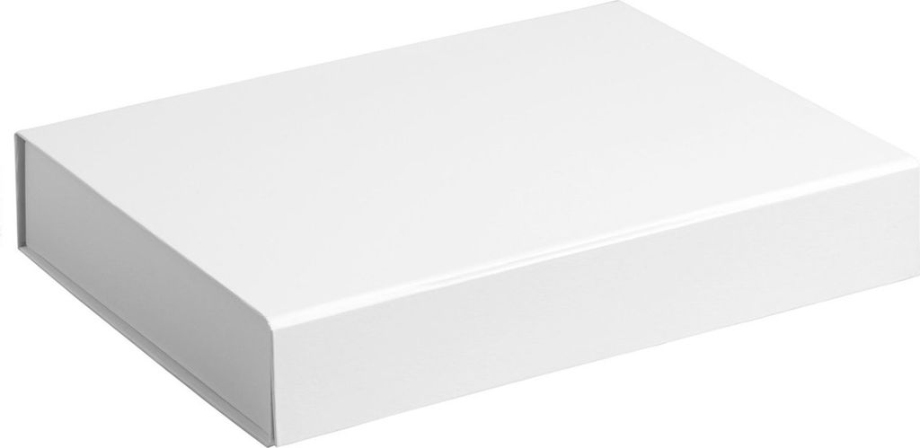 Luxus Geschenkbox, Magnetbox matt plastifiziert WEISS Format 31x22x5cm 5 St.
