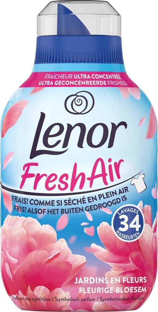 Lenor Fresh Air Bloesem – Weichspüler – 6 x 34 Waschgänge, Produktbild 3