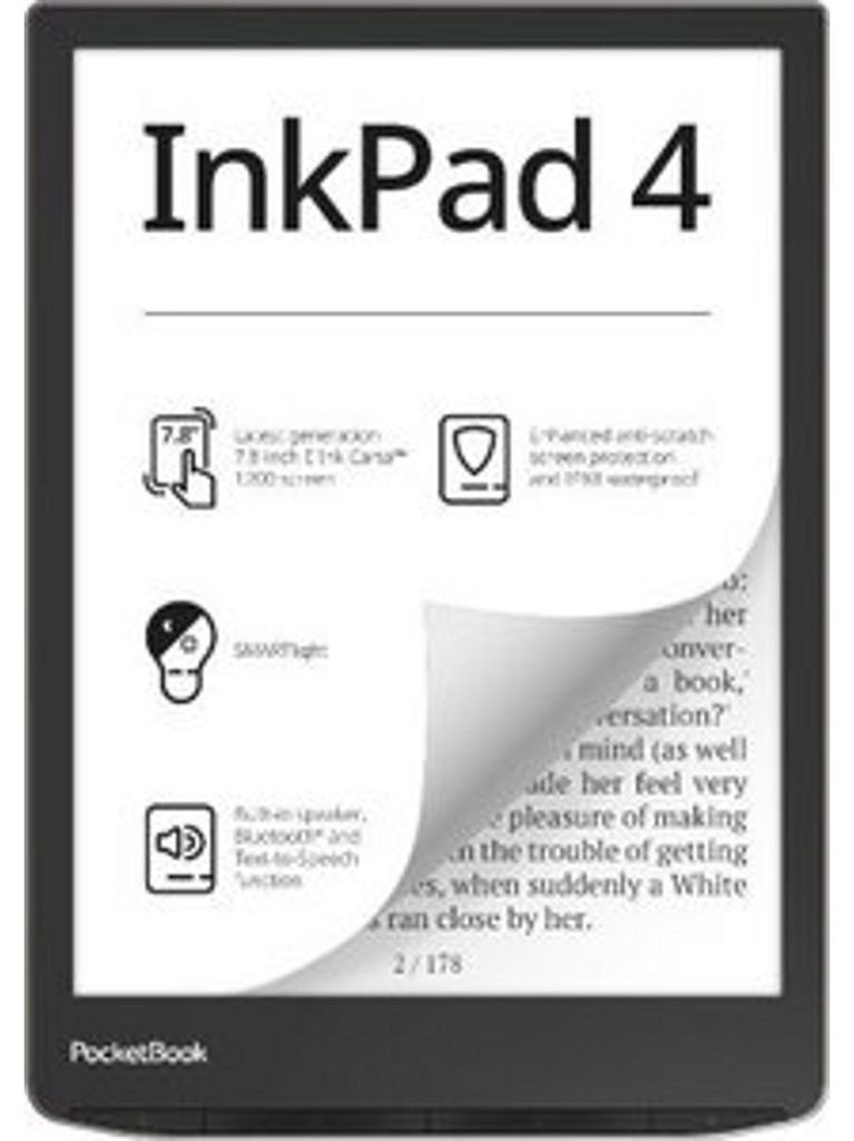 PocketBook InkPad 4 - Stardust Silver, E-Book Reader