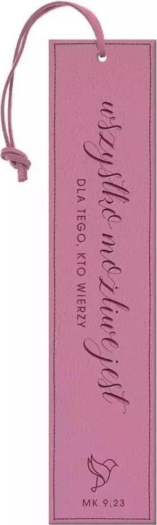 Lederne Lesezeichen ""Alles ist möglich"" - Polnische Sprache, Szaron Verlag, 2024