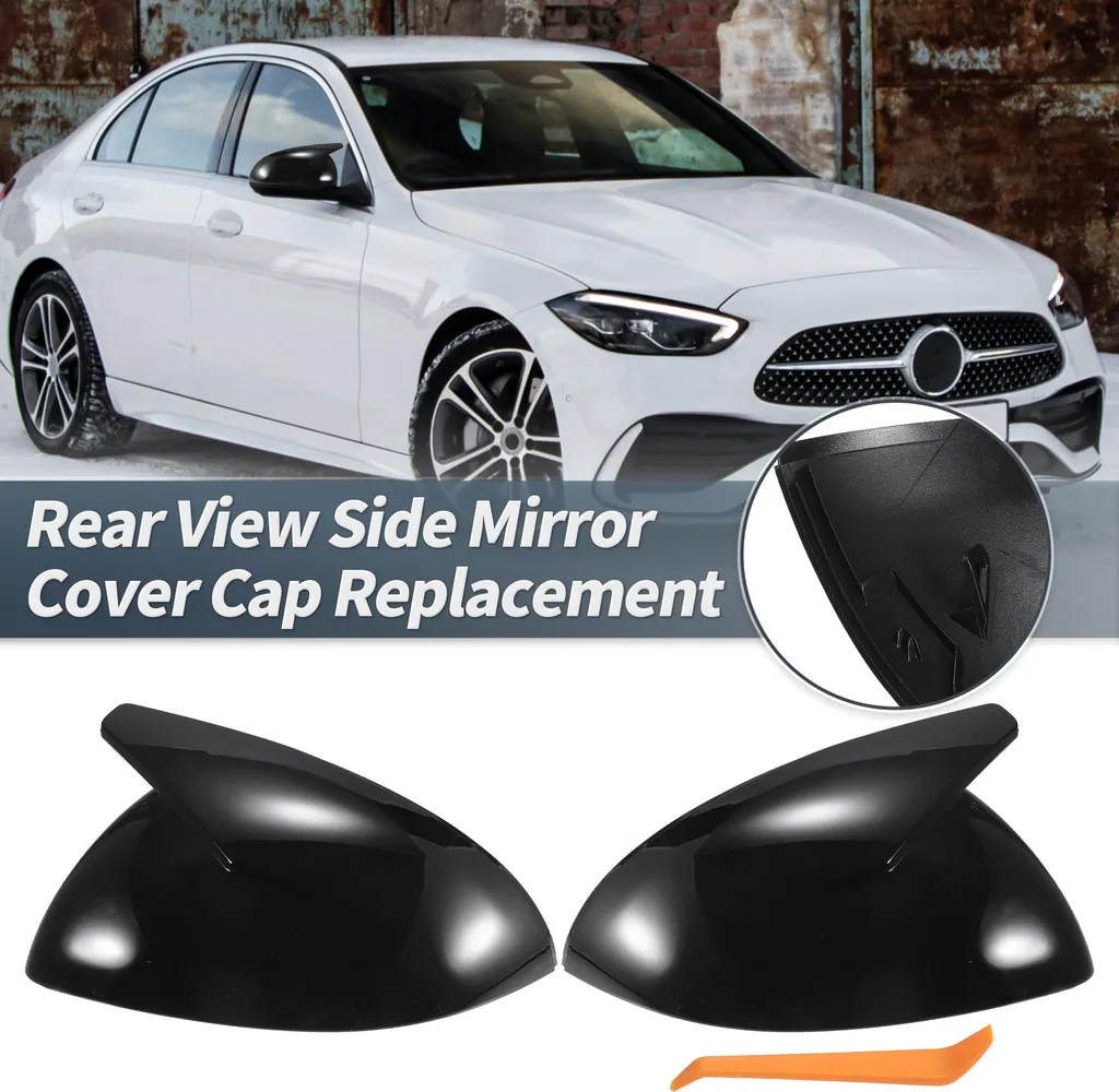 Remplacement Rétroviseurs Mercedes W206 S400L Noir Brillant Paire