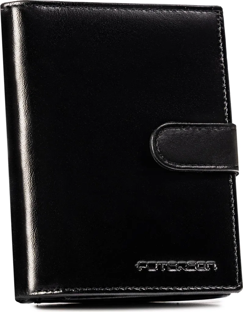 Affare! Set Peterson Portafoglio Uomo + Portachiavi Pelle RFID - 8
