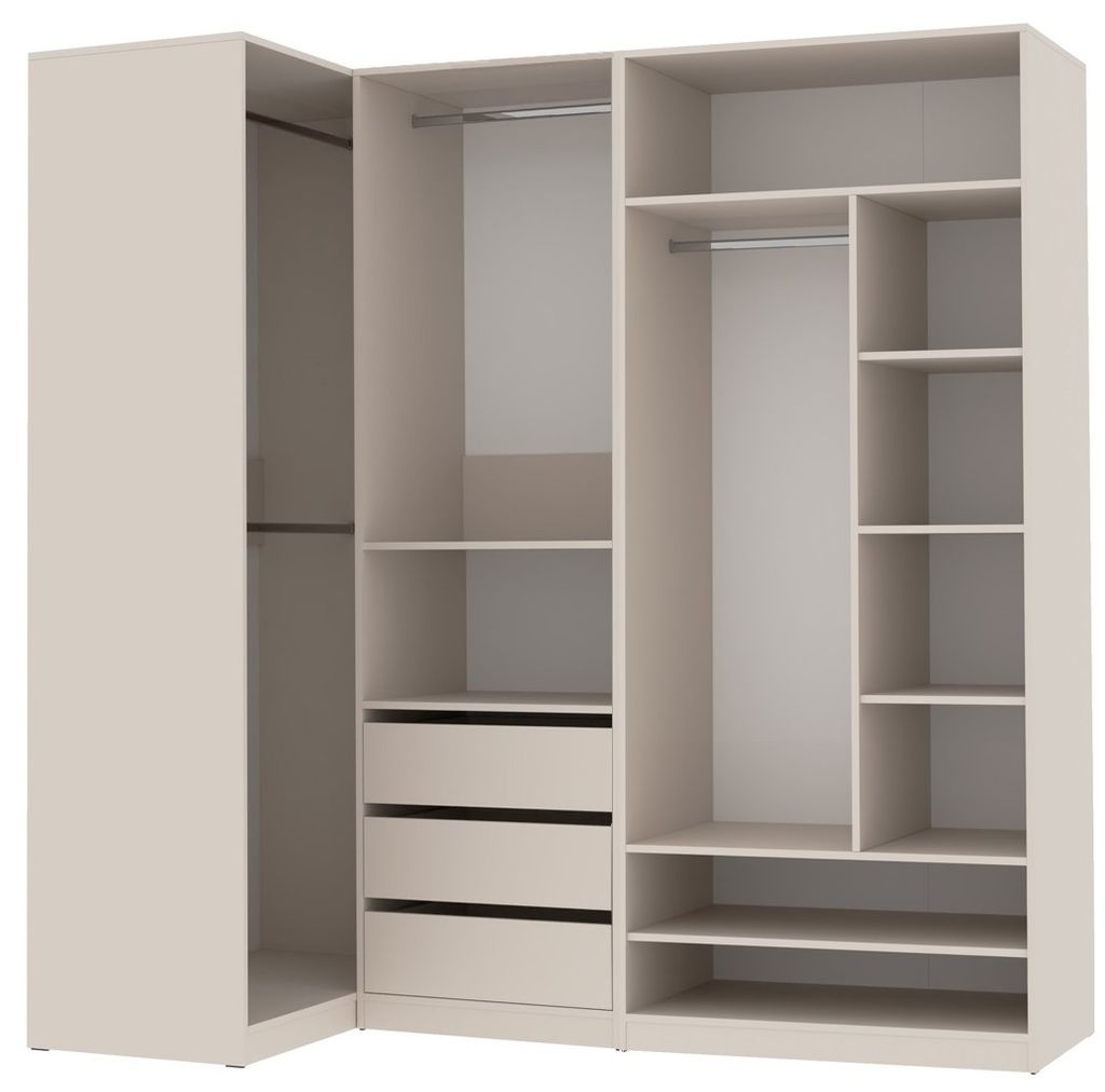 Marmex Möbel Mehrzweckschrank TRES SET P Graubeige Cashmere 100/201x206x51 cm