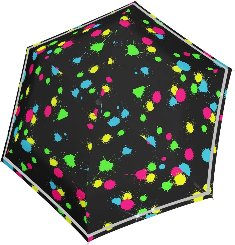 Petit parapluie Knirps Rookie Noir pour sac d'école et trajets pluie