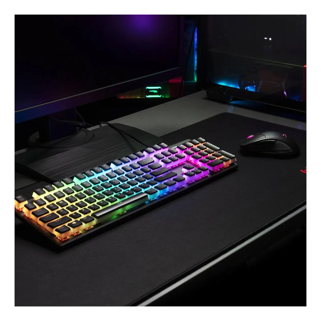 Set de touches HyperX Pudding PBT noir double injection haute résistance - 4