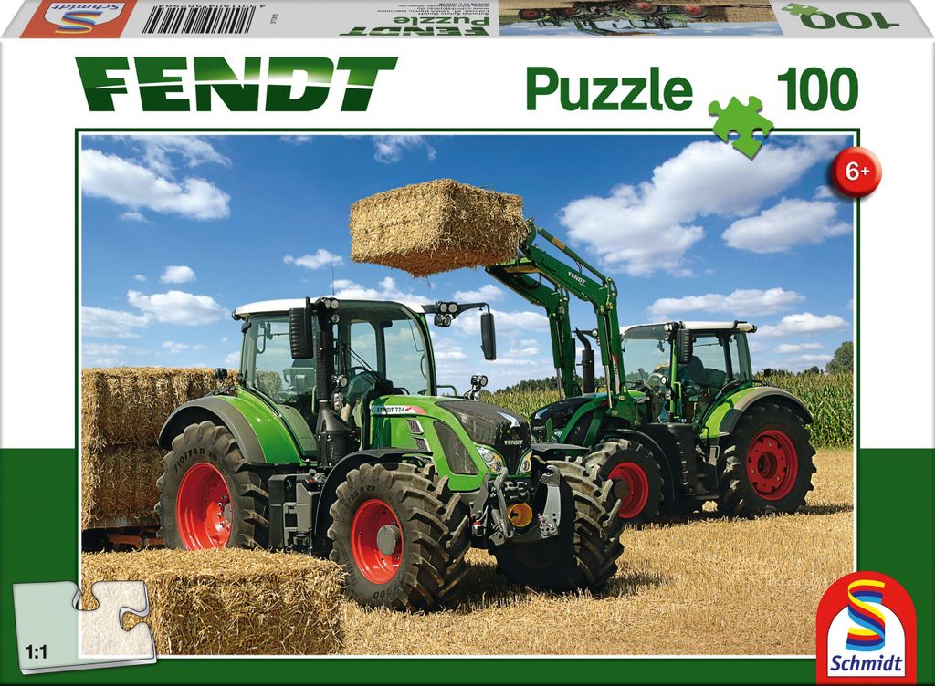 100 Teile Schmidt Spiele Kinder Puzzle Fendt 724 und 716 Produktbild 