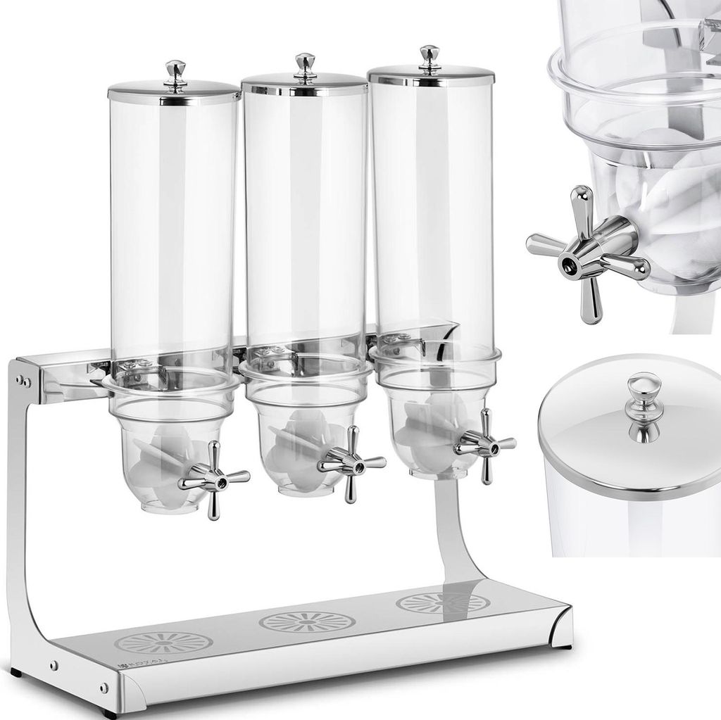 Expondo Royal Catering dávkovač cereálií – 3 x 3,5 l – 3 Obrázok produktu 