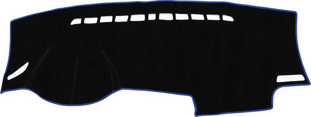 Armaturenbrett Abdeckung Auto Armaturenbrett-Teppichmatte Rutschfest für Volkswagen Golf 7 2013-2018 Polyester Schwarz Blau