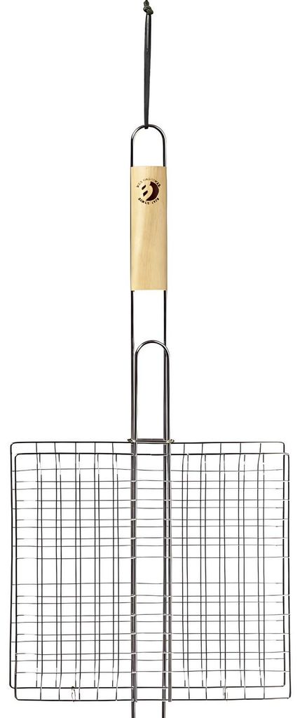 Best Sporting Grillkorb mit Holzgriff I 27 x 24 x 3 cm I Produktbild 